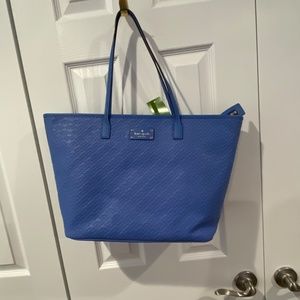 Kate Spade Blue Bag NWT Leather Shopper or Business work bag